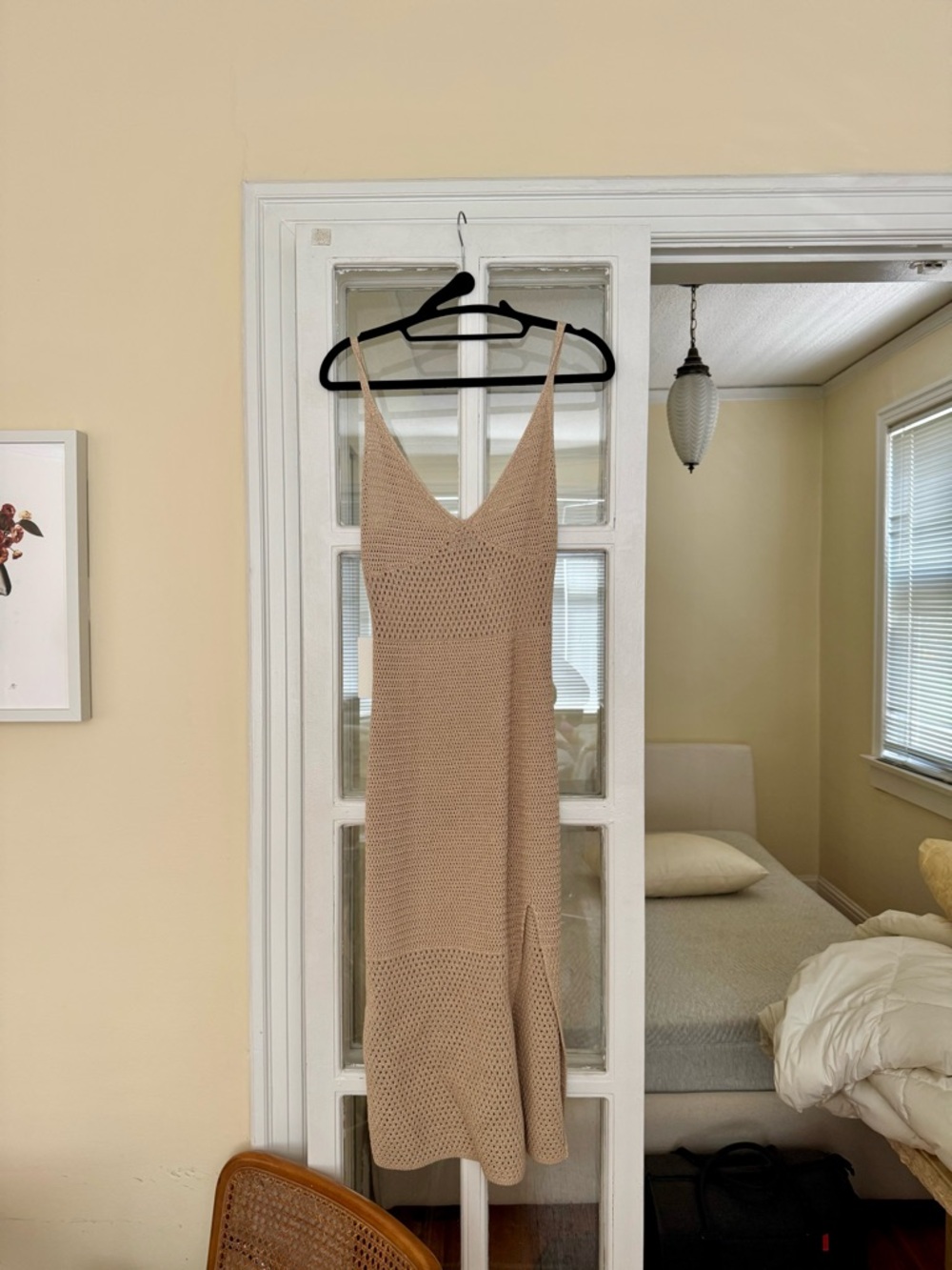 Aritzia - Wilfred - Evie Midi Dress - Oyster Huitre - Size Medium (M) - Picture 9 of 12